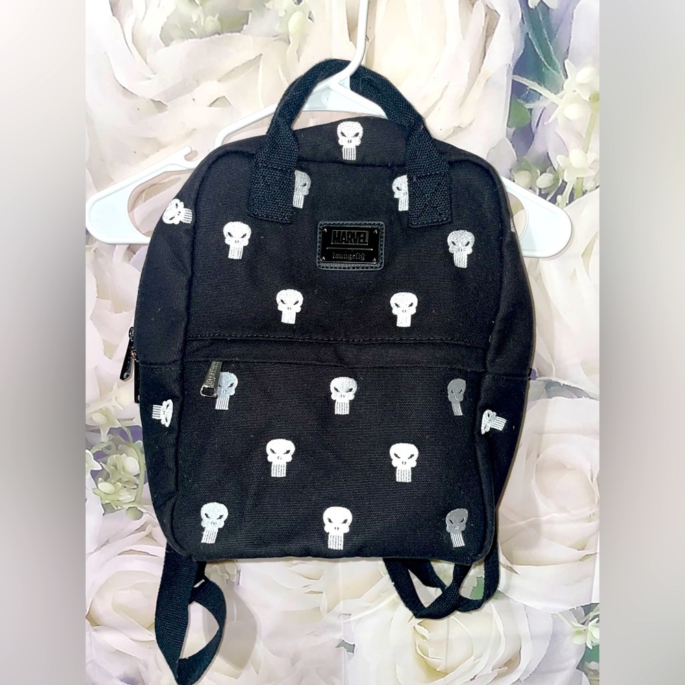 LOUNGEFLY X MARVEL PUNISHER EMBROIDERED Backpack